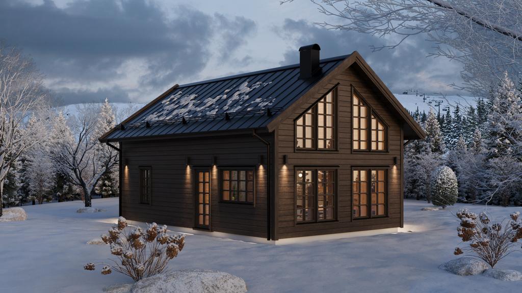 Skidåkning, fiske & fjälliv – nybyggt hus på toppläge i Borgafjäll
