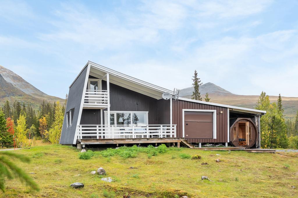 Arkitektritad fjällpärla med garage, bastu och storslagen utsikt – Fjällvägen 50, Borgafjäll bild 2